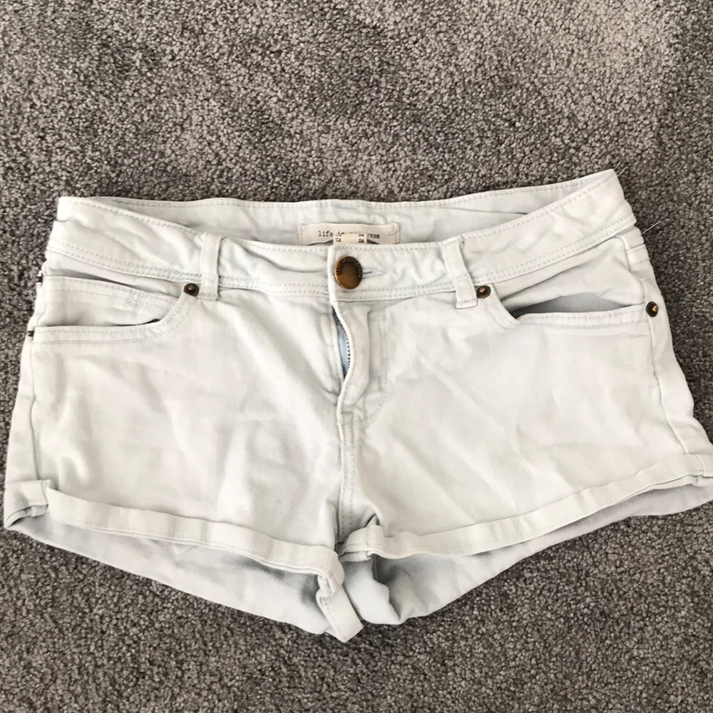 LIFE IN PROGRESS JEAN SHORTS